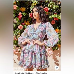 Ruffle mini dress